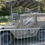 Jeep und Tankstelle der damaligen U.S. Army